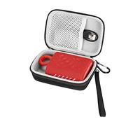 Fututech - Borsa rigida per JBL GO4 Go3, custodia protettiva per altoparlante Bluetooth, custodia anti-deformazione anti-graffio (doppia, grigio)