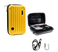Fututech Custodia rigida per Insta360 One RS X2 GO2 Borse a Tracolla Borsa per GoPro Valigetta Borsa a Mano per DJI Action2 Impermeabile Antigraffio Anti-Shock, giallo, Modern