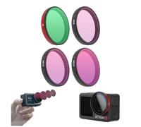 Fututech Filtri per DJI Osmo Azione 5Pro/4/3 Filtro per Action Camera Filtri per Obiettivi Fotocamera Antigraffio Ad Alta Trasmissione Accessorio (CPL+ND8/16/32)