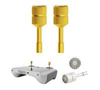 Fututech Joystick in Lega di Alluminio Esteso per DJI Mini 3 Pro RC Joystick per Telecomando Controller Design Ergonomico Funzionamento Preciso Lavorazione CNC Accessori Drone (Oro)