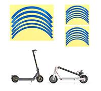 Fututech - Nastro riflettente per ruota Xiaomi M365 1S Pro Pro2 MI3, adesivo per scooter elettrico per Segway Ninebot Max G30 Max G30E LL E22 E25 E45, accessorio Monopattino (blu)