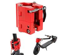 Fututech Staffa di Fissaggio per Xiaomi M365 1S Pro PRO2 Mi3 Mi4 Staffa Base Pieghevole per Segway Ninebot F20 F30 F40 D18 D28 D38 Stabilizzatore per Scooter Elettrico Accessorio (Rosso)