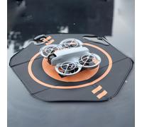 Fututech Tappetino di atterraggio da 35 cm per drone DJI Neo Avata2/Avata/Mini4 Pro/Mini4/Mini3 Pro/Mini3/Mini2/SE, pieghevole, impermeabile, su entrambi i lati, giallo, arancione