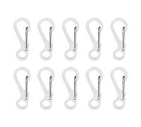 FUUGlan 10Pcs Acciaio Inox Portachiavi Moschettone Chiusura Molla Snapping Portachiavi Gancio Zaini Attacchi Gancio Escursionismo Accessorio Piccolo Moschettone Clip