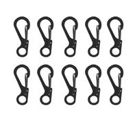FUUGlan 10Pcs Acciaio Inox Portachiavi Moschettone Chiusura Molla Snapping Portachiavi Gancio Zaini Attacchi Gancio Escursionismo Accessorio Piccolo Moschettone Clip