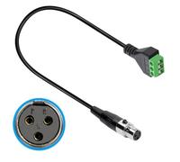 FUUGlan 3Pin XLRs Femmina Maschio A Terminali Blocca Cavo Connettore Per Apparecchiature Audio E Prestazioni Dal Vivo Microfoni Connettori
