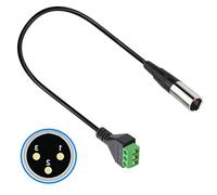 FUUGlan 3Pin XLRs Femmina Maschio A Terminali Blocca Cavo Connettore Per Apparecchiature Audio E Prestazioni Dal Vivo Microfoni Connettori
