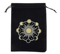 FUUGlan Carte da gioco da tavolo con coulisse sacchetto di immagazzinaggio Witch Divinazione Crystal Packing Pouch Bag Tarocchi Borsa per il trasporto Tarocchi Lettore di tarocchi, F