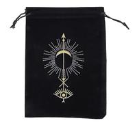 FUUGlan Carte da gioco da tavolo con coulisse sacchetto di immagazzinaggio Witch Divinazione Crystal Packing Pouch Bag Tarocchi Borsa per il trasporto Tarocchi Lettore di tarocchi, H