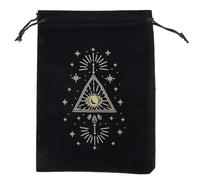 FUUGlan Carte da gioco da tavolo con coulisse sacchetto di immagazzinaggio Witch Divinazione Crystal Packing Pouch Bag Tarocchi Borsa per il trasporto Tarocchi Lettore di tarocchi, Multicolore