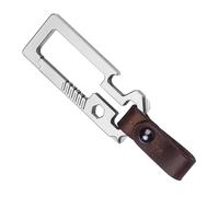 FUUGlan Portachiavi in metallo multitool con cacciavite apribottiglie sgancio rapido chiave moschettone clip portachiavi strumento esterno moschettone clip moschettone clip vita appeso portachiavi