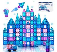 FUUHOMDY Diamond 52 blocchi magnetici 3D, giocattoli sensoriali per autismo, set di blocchi magnetici senza BPA, giocattoli da costruzione Montessori per bambini da 3 a 8 anni