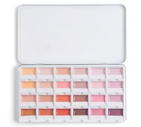 Fuumuui Set di 24 colori di pittura ad acquerello per ritratti - Colori ad acquerello coprenti per ritratti, tonalità realistiche della pelle e illustrazioni, scatola di pittura ad acquerello con