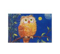 FUUNY - Puzzle per adulti a forma di gufo, per prendere in giro il cervello invecchiato, divertente e perfetto, decorazione da parete, regalo duro impossibile per papà, mamma puzzle per adulti 1000