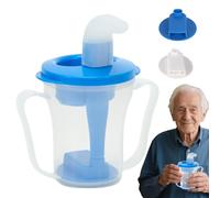 Fuuxtci Bicchiere Regolatore Per Disfagia - Bottiglia Con Canna Anti-Soffocamento - Anti Soffocamento Anti Versamento Portatili a Flusso Lento per Casa Ospedale Viaggio Pazienti Anziani