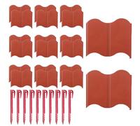 Fuuxtci Bordo da Giardino - Set Di 20 Pannelli Recinzione Decorativa Per Bordi | Barriera Rimovibile per Aiuola Marciapiede Cortile Giardino Paesaggio