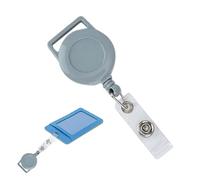 Fuuxtci Clip retrattile porta badge - Clip porta badge per carte d'identità - per per biglietti da visita, clip per portatile elastica per insegnanti, lavoratori, infermieri