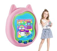 Fuuxtci Custodie in Silicone Morbido Per Tamagot-chi , Custodia in Silicone Antiurto Antigraffio, Gatto Forma Console di Gioco Custodia, Tamagot-chi Per Adulti Bambini