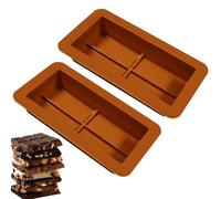 Fuuxtci In Silicone Per Il Cioccolato | 2 Pezzi Stampo Con Sgancio Facile - Stampo Per Barretta Di Cioccolato - per Cottura, Produzione di Caramelle, Realizzazione di Dolci delle Feste, Cucina