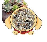 Fuuxtci Puzzle con animali - Gioco di mappatura come gioco da tavolo, puzzle in legno adatto da abbinare, per adulti, adolescenti, anziani, amici, bambini in età prescolare, decorazione da tavolo per