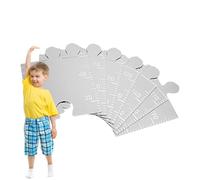 Fuuxtci Tabella di crescita a specchio, accessorio per misurazione delle dimensioni, grafico da parete, per asilo, cameretta dei bambini, soggiorno, camera da, scuola, sala giochi, corridoio