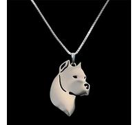 FUWIND Collana Pendente gioielleria Gioielli Liscio Pet Dog Collane Lovers' Dogo Argentino Pendente Collane Natale Compleanno Partito Regalo