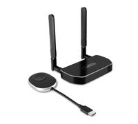 FUWIND Dongle Adattatore per Kit Display Extender Ricevitore Trasmettitore Video Wireless Compatibile 5G 4K per Monitor TV Stick (1 Set)