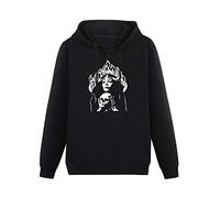 fuwo Hooded Electric Wizard Band Long Sleeve Sweatshirts Black M