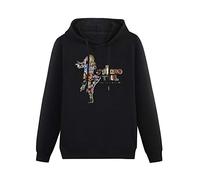 fuwo Hooded Jethro Tull Tribute Long Sleeve Sweatshirts Black M