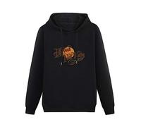 fuwo Hooded Neil Long Sleeve Sweatshirts Black XL