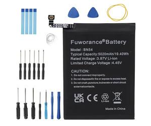 Fuworance 5020mAh 3.87V BN54 Batteria di ricambio compatibile con Xiaomi Redmi 9/Note 9 M2004J19C M2004J19G M2004J19AG M2003J15SG M2003J15SS M2003J15SC Telefono Cellulare Batteri Kit di Strumenti