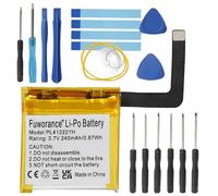 Fuworance Batteria di ricambio PL412221H 240mAh 3,7V compatibile con Amazfit GTS 1S, C17, A2021, A1969, A1914, A1913, Smartwatch Batteria ai polimeri di litio ad alta capacità, ricarica rapida con kit