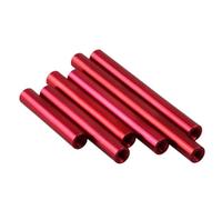 FUWQEPA Distanziatore Alluminio Rosso M4, Lunghezza OD7 10-70 Mm Perno Distanziatore Rotondo Filettato Femmina Estendi Colonna Dado Lungo(Length 40mm 10pcs)