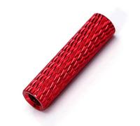 FUWQEPA Distanziatore Supporto Alluminio Rosso Da 10 Pezzi, M3×15/16/20/22/23/25/27/30mm Chiusura A Perno Pilastro Colonna Tonda Zigrinata(M3x15 Red)