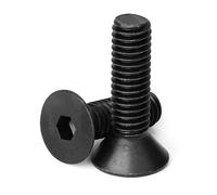FUWQEPA M4 Screw 10.9 Grade Bolt Carbon Steel Flat Countersunk Head Inner Hex Hexagon Socket Screws(M4x45 30pcs)