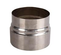 FUWQEPA Tubo di riduzione estensione in acciaio inossidabile, 1 pz. Adattatore for camino da testa grande a piccola, connettore for tubo del scarico fumi(11cm~10cm)