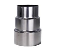 FUWQEPA Tubo di riduzione estensione in acciaio inossidabile, 1 pz. Adattatore for camino da testa grande a piccola, connettore for tubo del scarico fumi(9cm~7cm)