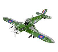 Fuwraixis Blocchi da costruzione Caccia Hurricane, Set di giocattoli da assemblare per bombardiere, 331 pezzi Modello a blocchi di aereo, STEAM Toy, Oggetti decorativi da collezione