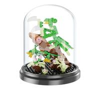 Fuwraixis blocchi da costruzione per Mantis, 281 pezzi Giocattoli per Clip-on costruzione insetti, Mattoncini per fiore eterno, collezione decorazione per la casa e l'ufficio, regalo di compleanno