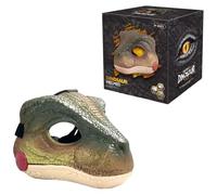 Fuwraixis Maschera di dinosauro, maschera di simulazione di velociraptor, dinosauro a bocca aperta, Giocattoli creativi e divertenti, Oggetti di scena per giochi di ruolo, regalo di compleanno