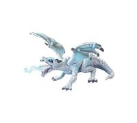 Fuwraixis Scultura di drago volante sputafuoco, giocattolo di simulazione animale per bambini, bambole Frozen dipinte a mano, modello di creatura fantastica, regali per bambini dai 3 anni in su
