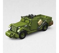 Fuwraixis Set di costruzione per veicolo blindato, M3A1 Veicolo da ricognizione Modello in mattoncini, Giocattoli educativi della serie militare, Regali per bambini e ragazzi dai 6 anni in su
