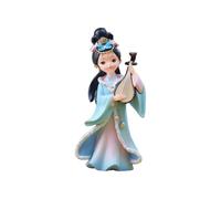 Fuwraixis Statua di bellezza, Cina Quattro bellezze modello di carattere, Wang Zhaojun giocare la scultura Qin, decorazione fatta a mano, oggetti da collezione, altezza 16cm