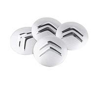 4 Pezzi Coprimozzo Adesivi con Logo, Adesivi Copriruota per Citroen C1 C2 C3 C4 C6 C8 56mm, Antipolvere Impermeabile Coprimozzi per Ruota con Emblema Adesivo,C