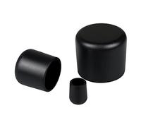 FUX 10 Pezzi tappi per tubi rotondi - piedini per sedie - 3mm-30mm | Protegge il pavimento dai graffi, scorrimento silenzioso, presa salda sui piedi, nero, Polietilene