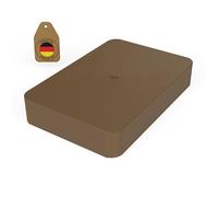 FUX 100 pezzi di distanziatori in plastica 60 x 40 x 10 mm, tasselli per vetri, piastre di supporto, distanziatori, piastre di plastica, compensatori, tasselli per finestre (spessore: 10 mm)