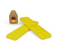 FUX 100 Spessori in Plastica per Mobili - Distanziatori 100x24x4mm per Vetri e Piastrelle, Cunei per Parquet - Polipropilene (PP) Resistente - Made in Germany