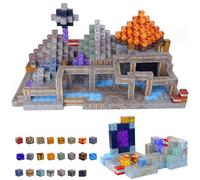 FUXHBFB Costruzioni Magnetiche cubi magnetici magnetici - 100 pezzi magnetici Costruire per bambini dai 3 4 5 6 7 9 10-12 anni (minerario)