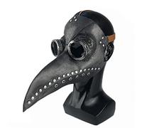 FUXHBFB Maschera Becco for Halloween,Maschera del Medico della Peste Unisex - Adulto Steampunk Maschera Naso Lungo Becco di Uccello,Nose Carnevale Cosplay Natale Festa