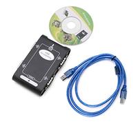 FUXIU 9pin USB 2.0 A 4 Porte RS232 DB9 Controller Connettori Adattatore Hub